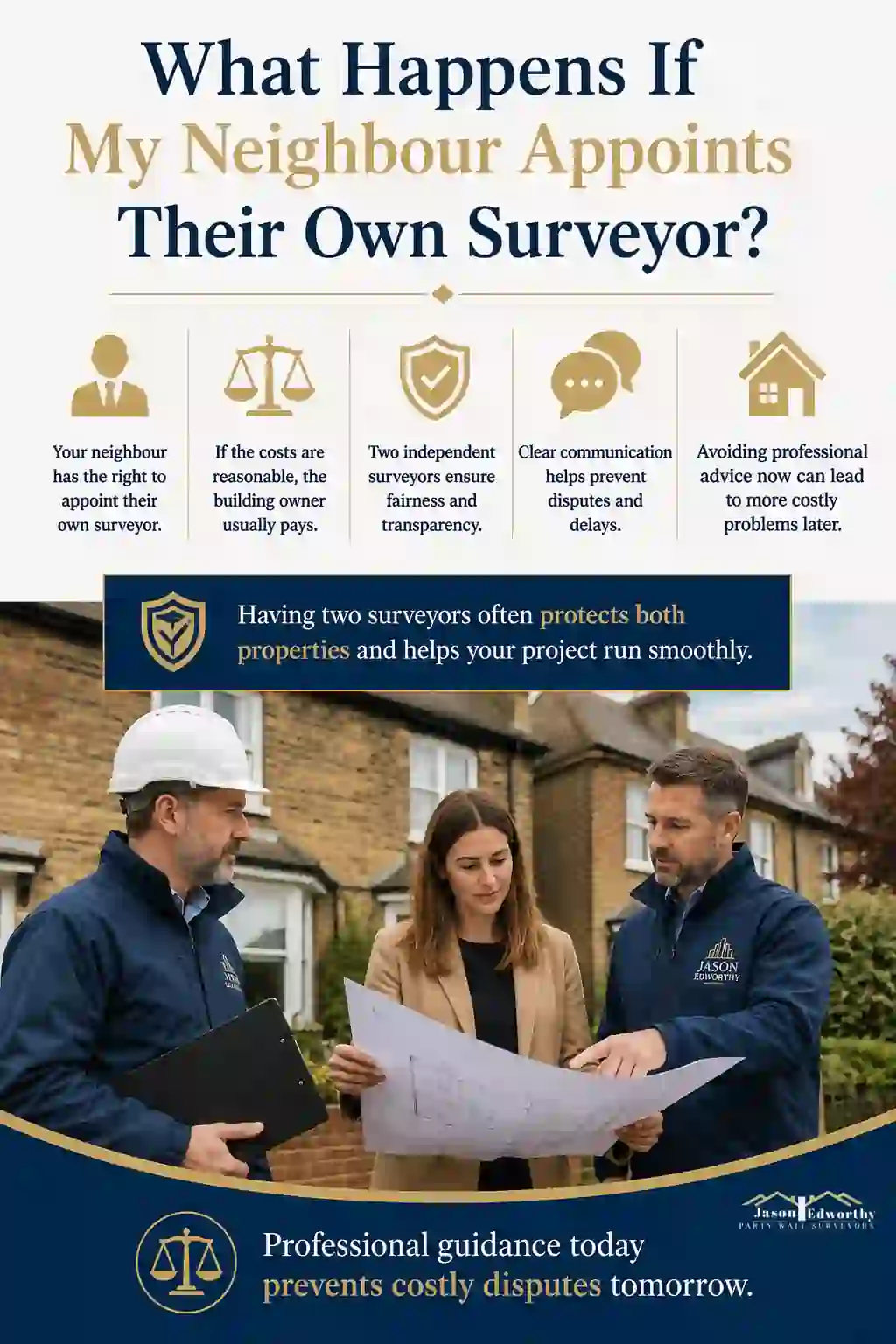 What Happens If My Neighbour Appoints Their Own Surveyor Stanford-le-Hope?