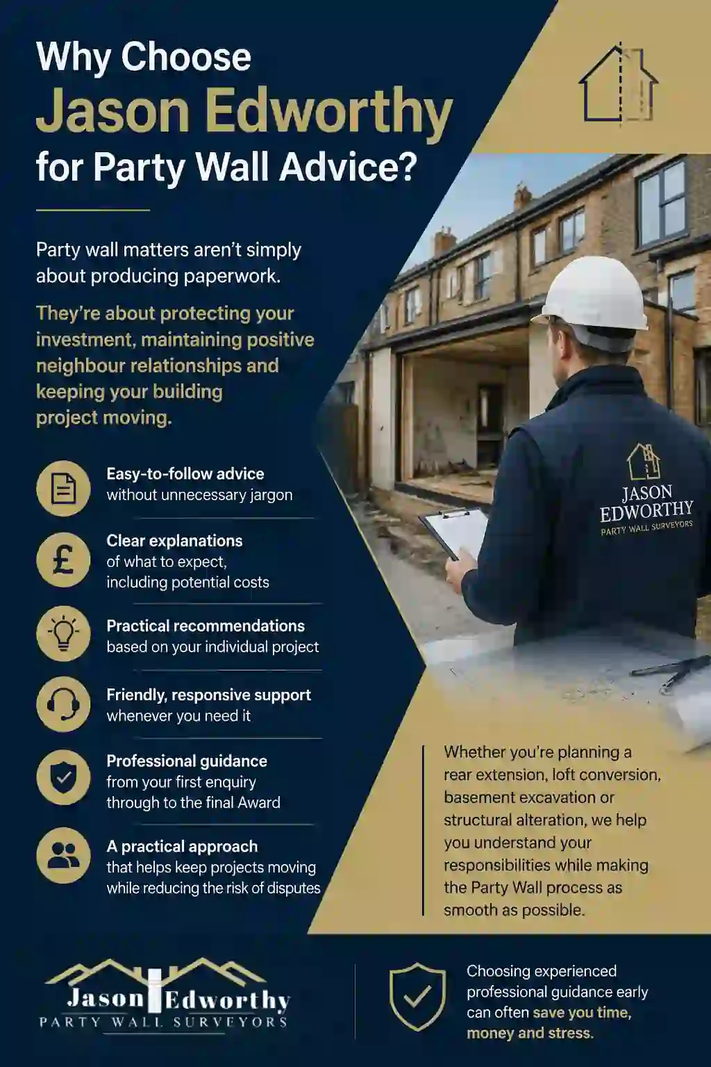 Why Choose Jason Edworthy for Party Wall Advice Stanford-le-Hope?
